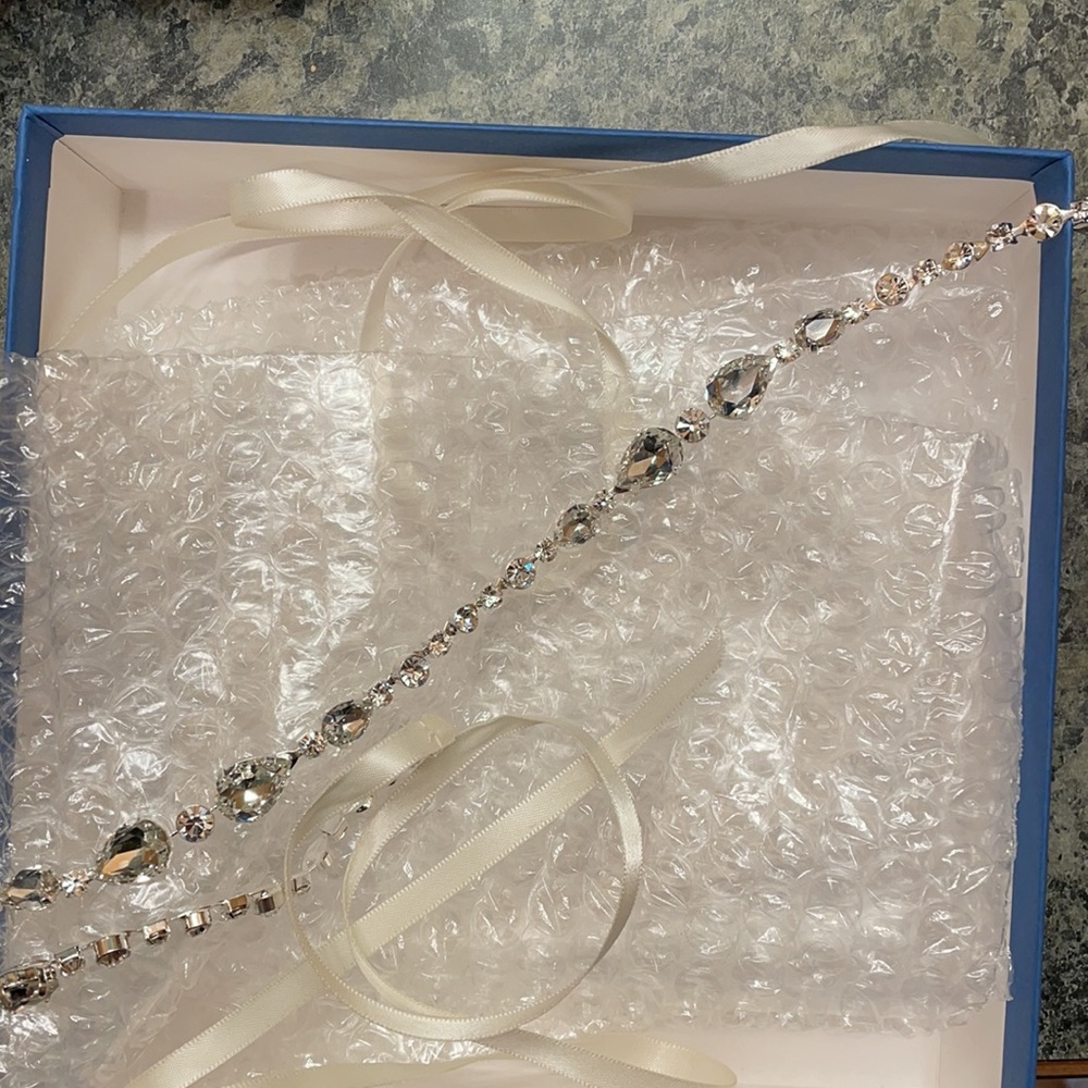 Bel Zaire Bridal crystal wedding dress belt